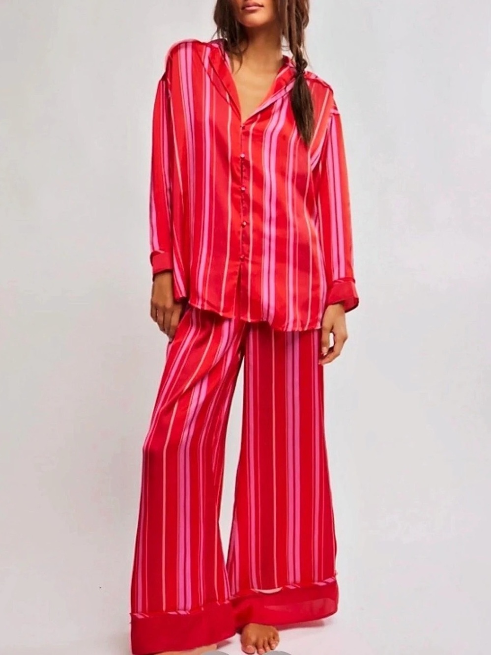 INTIMATELY By Free People Dreamy Days Berry Pajama Set Women's Size X-Small